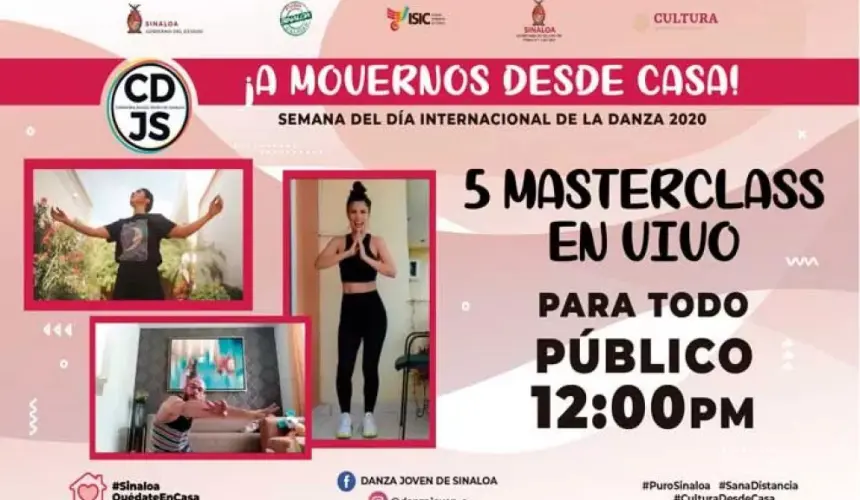 Ofrece Danza Joven de Sinaloa MasterClass en línea