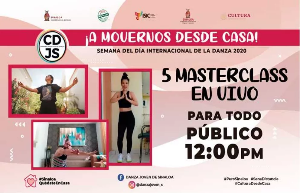 Ofrece Danza Joven de Sinaloa MasterClass en línea