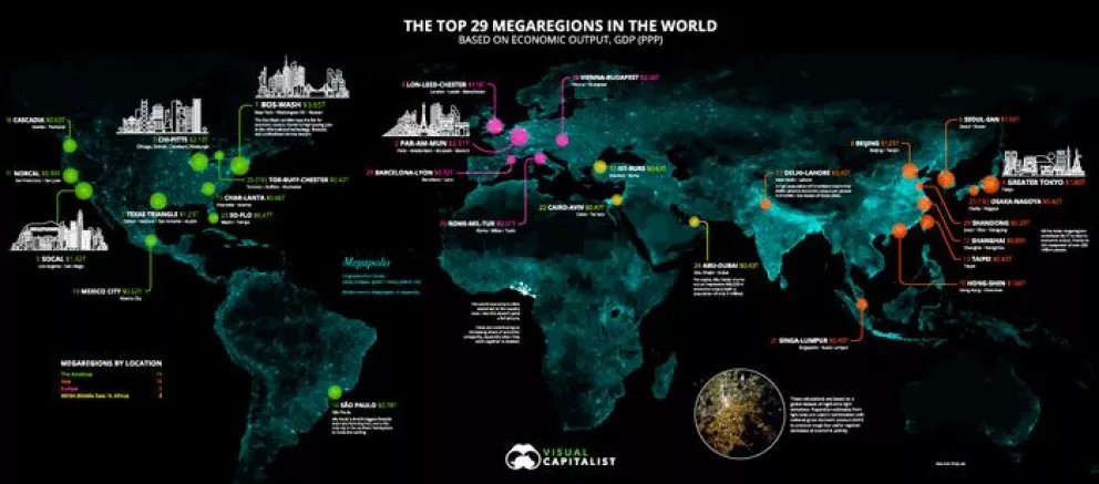 Cuáles son las Megalópolis alrededor del mundo