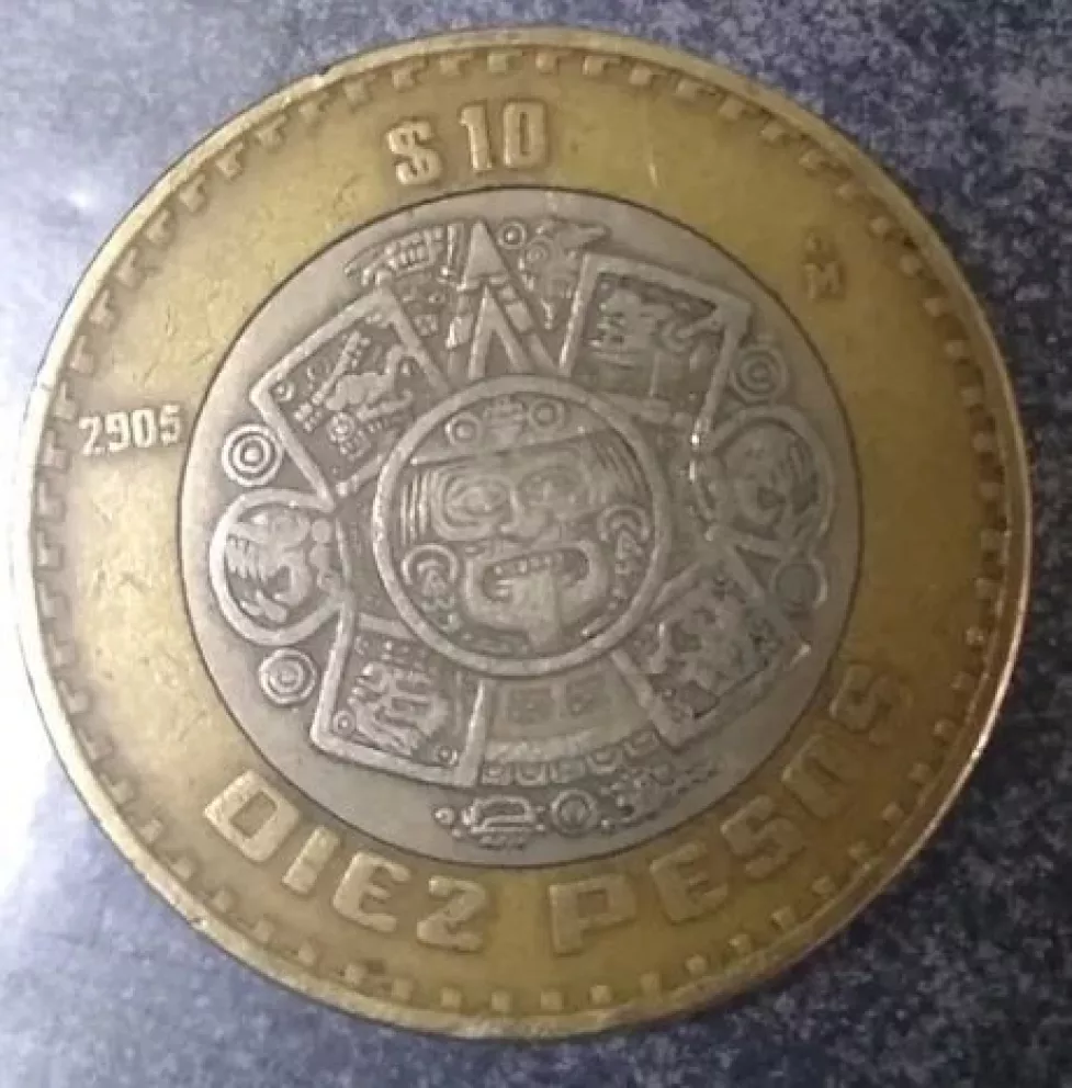 Moneda de 10 pesos que vale 280 mil pesos