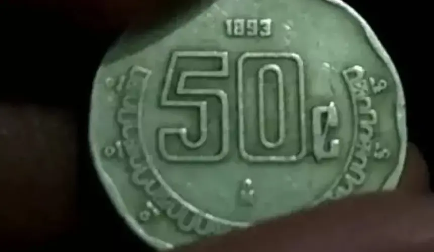 Moneda de 50 centavos que vale 15 mil pesos