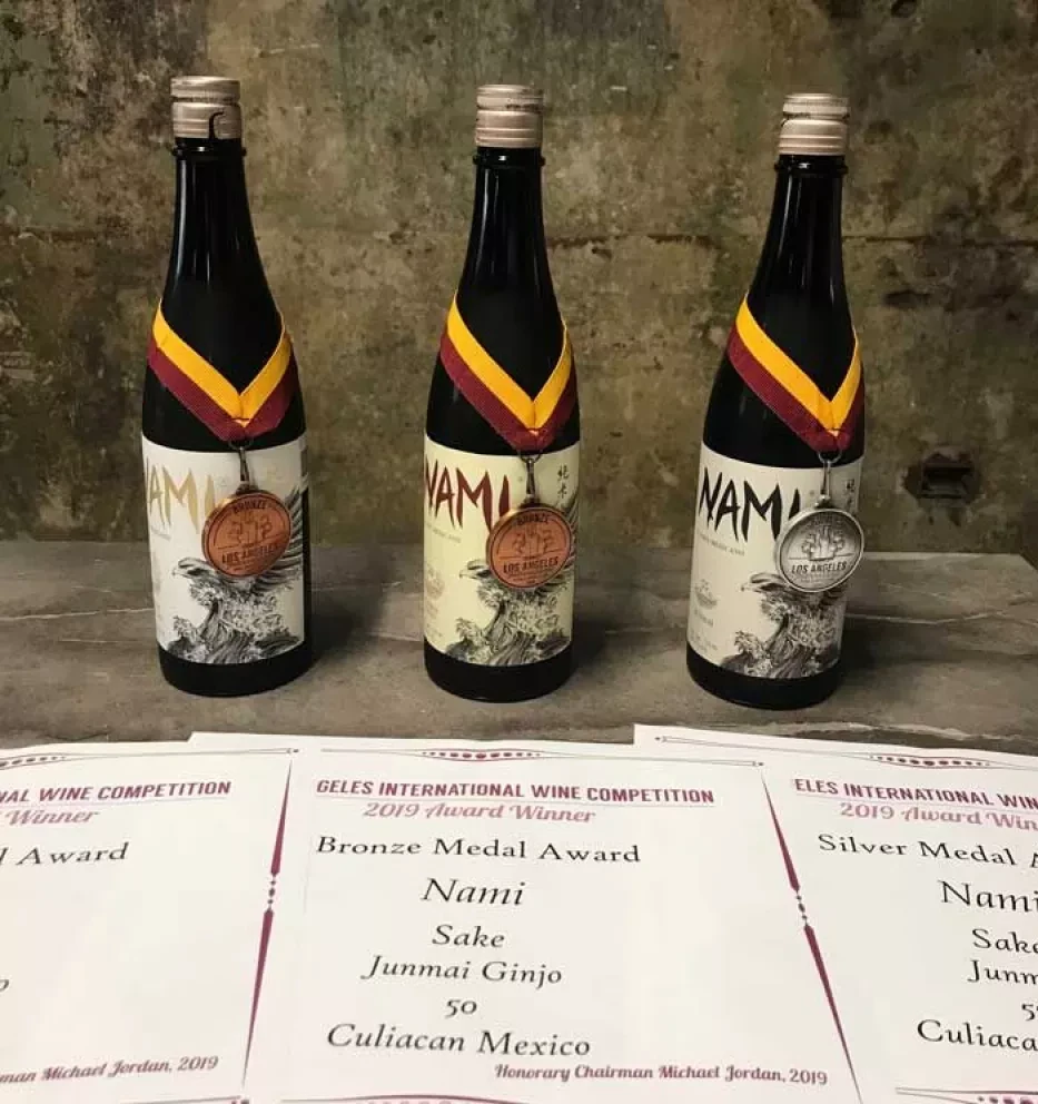 Sake sinaloense Nami gana 3 medallas en competencia internacional