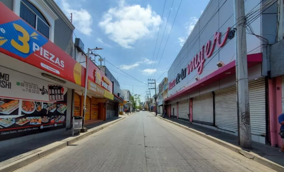 Mayoría de negocios de Culiacán permanecen cerrados