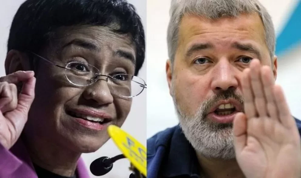 Periodistas Maria Ressa y Dmitry Muratov ganan Nobel de la Paz 2021