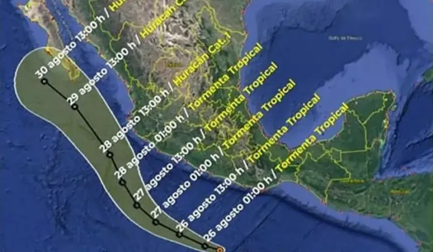 Tormenta Tropical Nora se dirige hacia Sinaloa