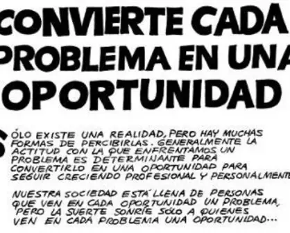 Convierte cada problema en una oportunidad