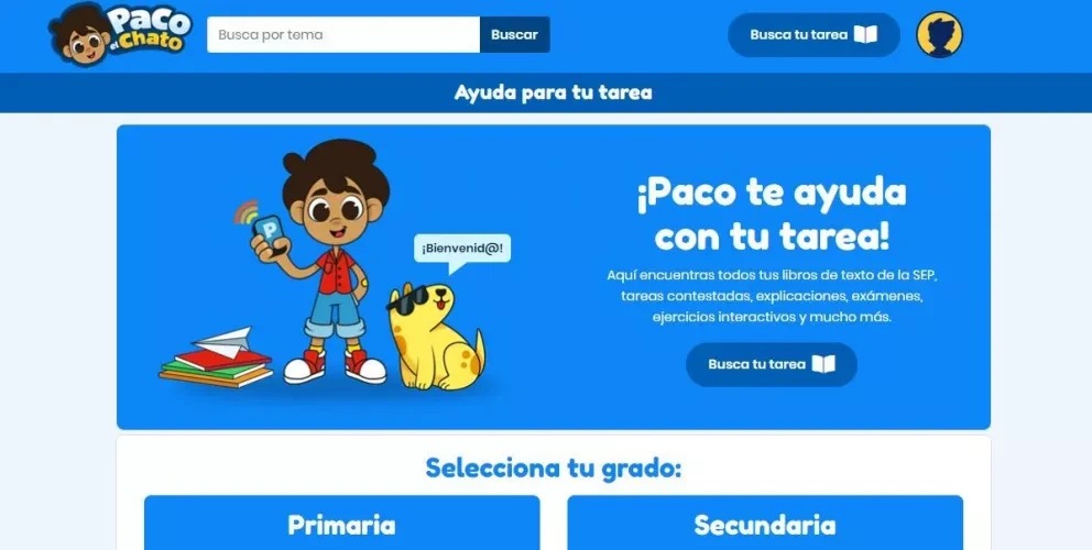 Durante el receso escolar Paco el Chato te ayuda con tu tarea