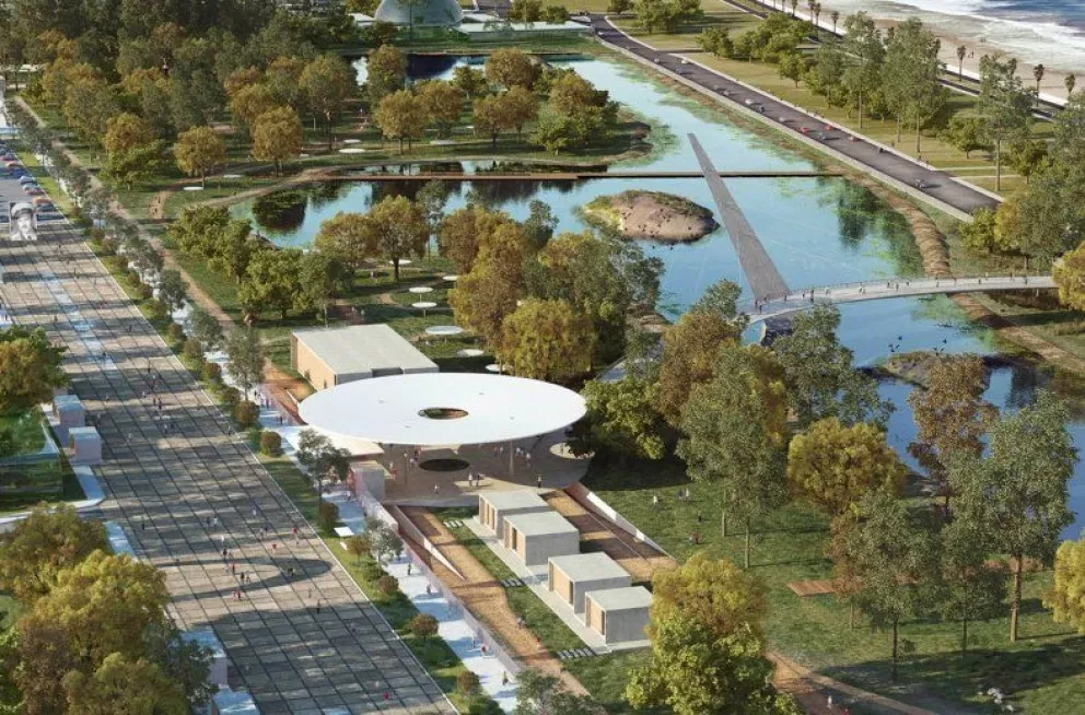 Lleva 85% de avance el Parque Central de Mazatlán