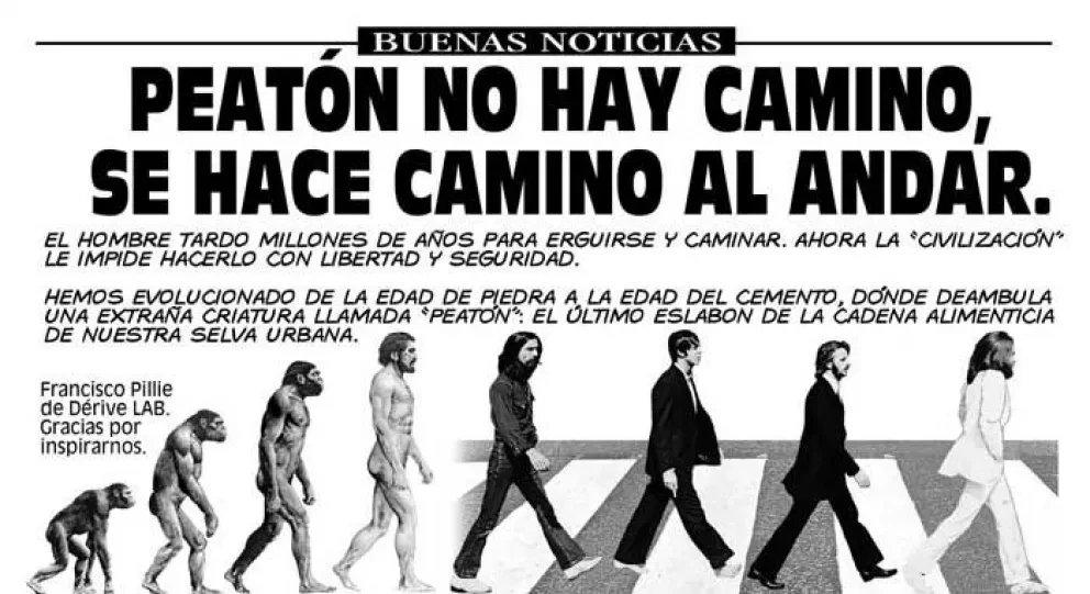 Siendo peatón la ciudad se convierte en un paseo
