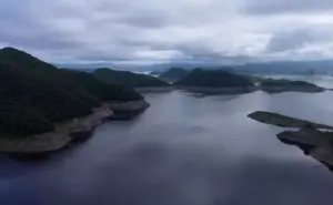 Así se ve la presa Adolfo López Mateos desde el aire