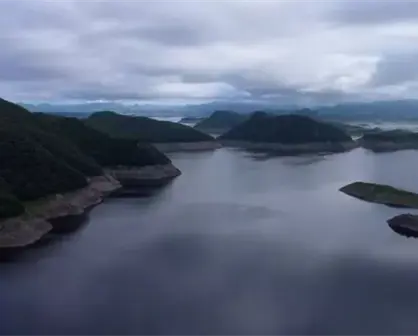 Así se ve la presa Adolfo López Mateos desde el aire