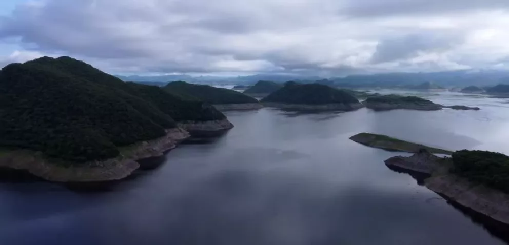 Así se ve la presa Adolfo López Mateos desde el aire
