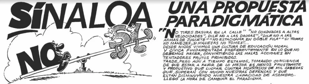 Sinaloa, una propuesta paradigmática