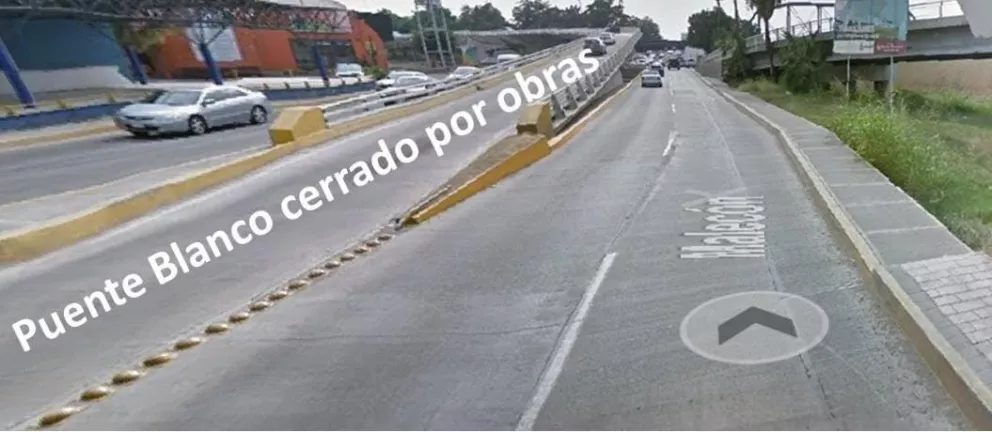 Por remodelaciones cerrarán circulación del Puente Blanco del Malecón