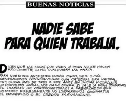 Nadie sabe para quién trabaja