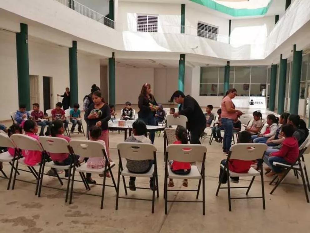 Alegría y aprendizaje de niños migrantes en Ludoteca de Villa Juárez