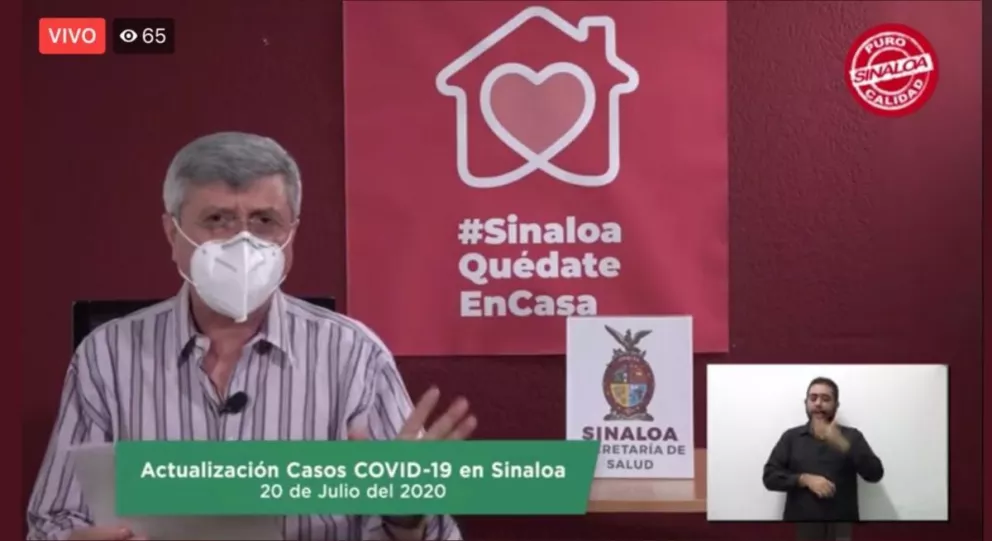 Hoy 119 casos de coronavirus en Sinaloa y 21 muertos