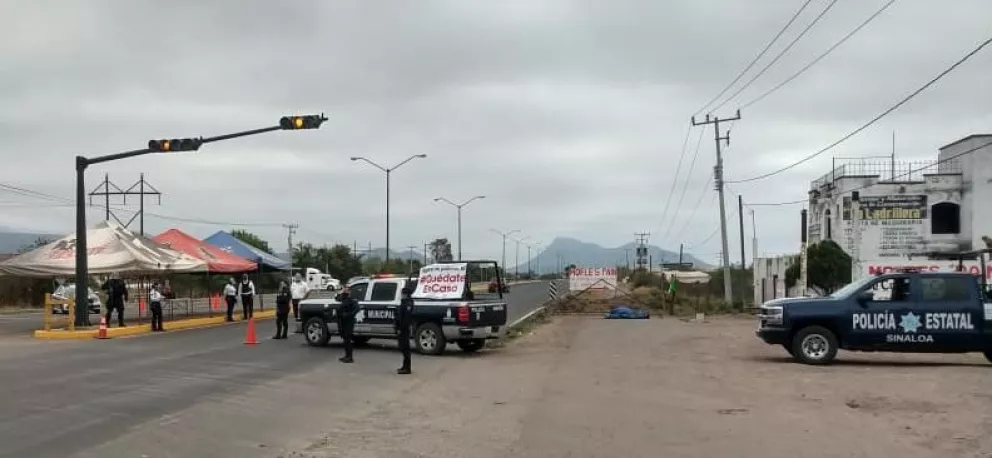 Instalan Filtro Sanitario en Guamúchil para que no visiten Culiacán