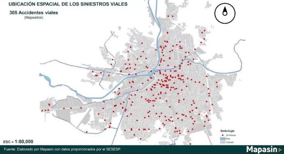 Febrero reporta un total de 316 sinestros viales en Culiacán