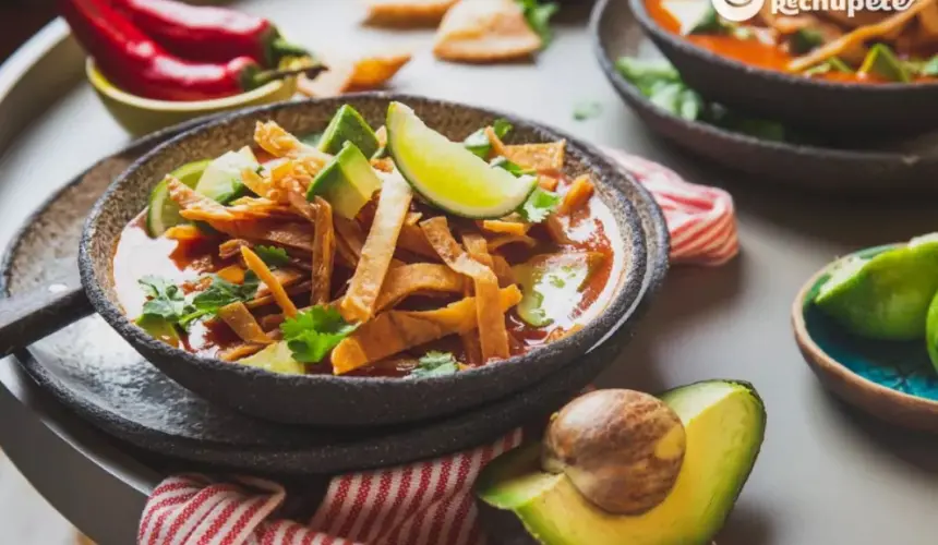 Sopa Azteca, un delicioso platillo mexicano