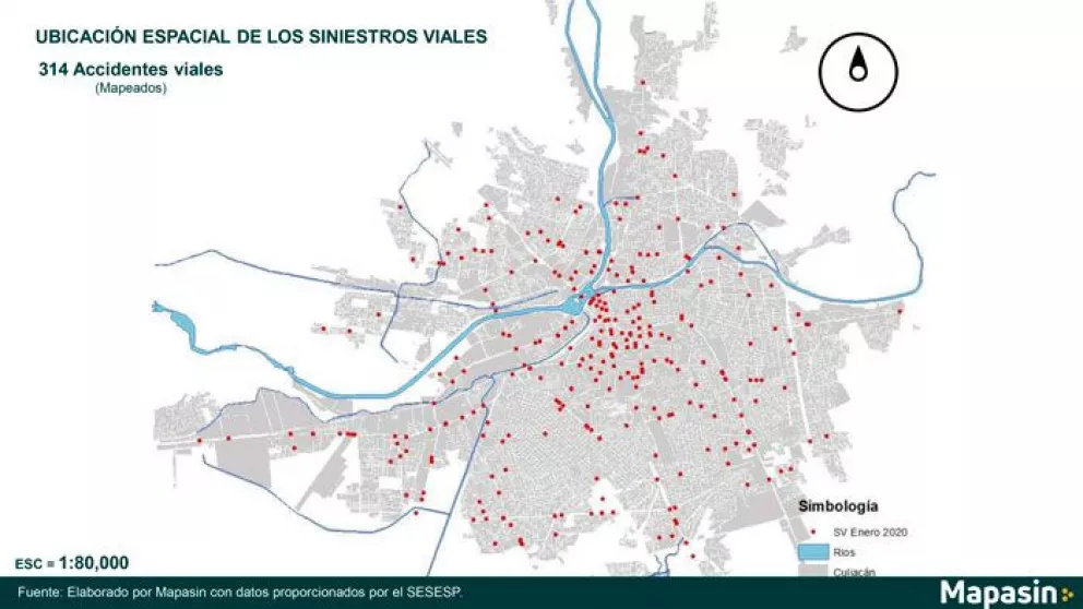 Bajan siniestros viales en enero pero cierra con 319