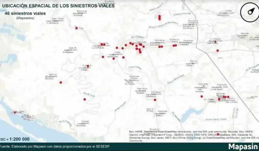 Mapasin inicia análisis y mapeo de siniestralidad vial de Navolato