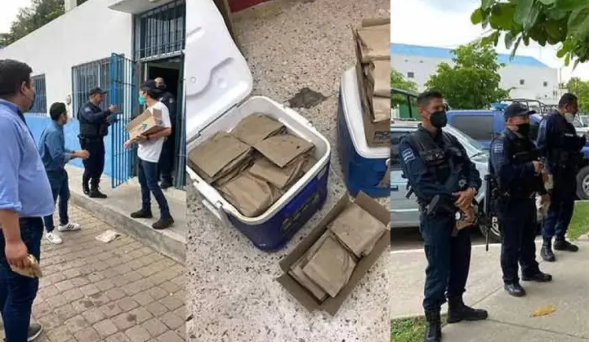 Jóvenes arman “coperacha” para regalar tortas a policías de Culiacán