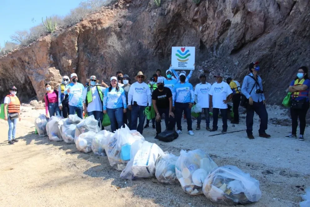 Muy limpia quedó la bahía de Navachiste