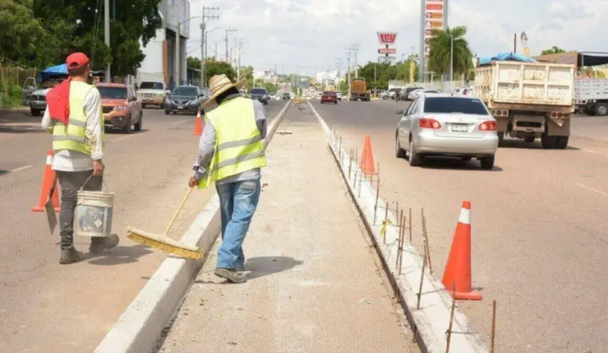 Continúan obras de movilidad segura en prolongación Francisco I. Madero