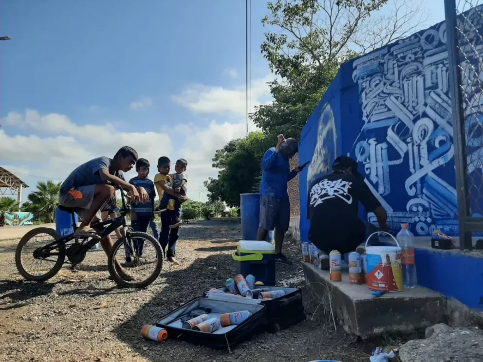 Realizan Festival de Arte Urbano en Celestino Gazca