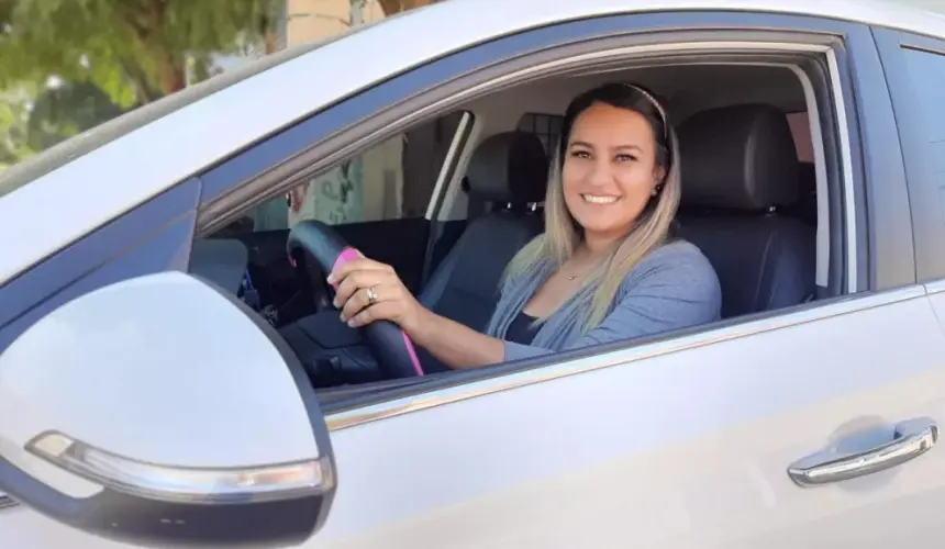 Olga Yajaira, un ejemplo de perseverancia al volante de un Uber