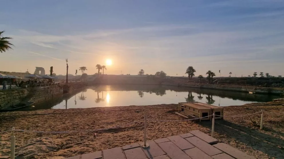 Con un gran espectáculo reciben al solsticio de invierno en Egipto en los templos de Karnak