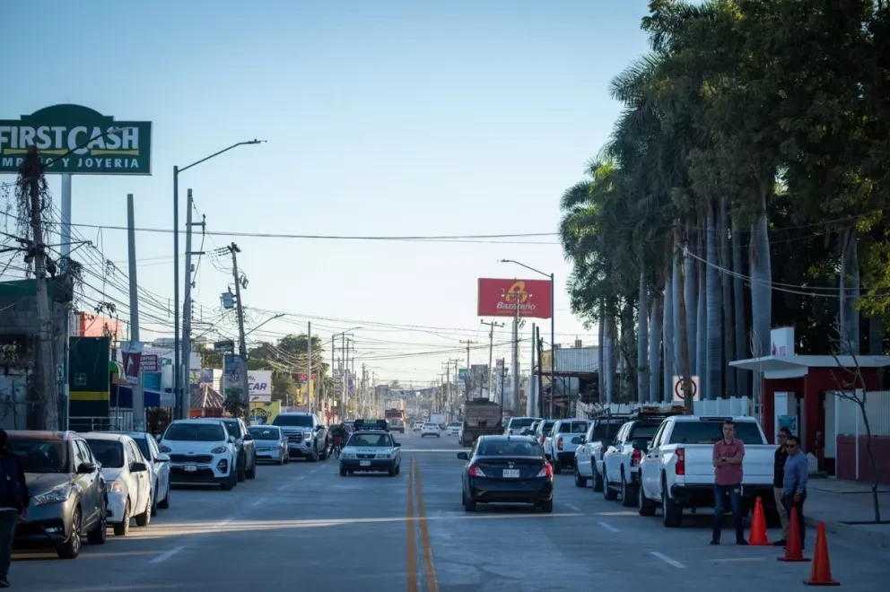Así luce la ahora avenida Álvaro Obregón, en Culiacán por su reciente modernización