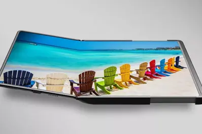 Samsung presenta su nueva pantalla Flex Hibrid, la cual permite estirarse hacia la izquierda o derecha