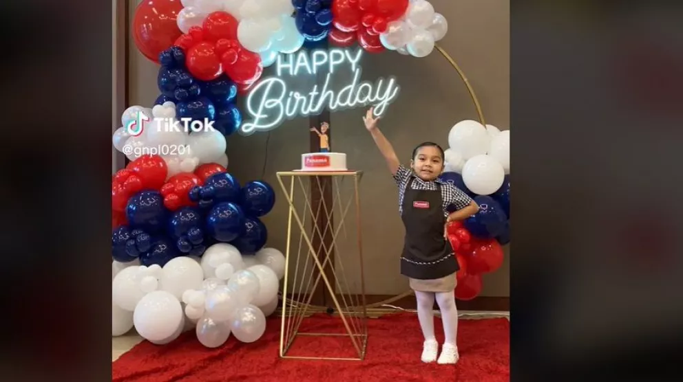 Ana Paula festeja su compleaños con temática de restaurantes Panamá y se hace viral.