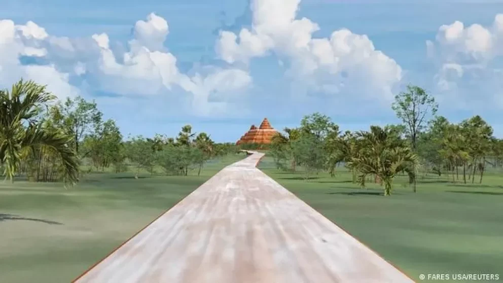 Reconstrucción de lo que habrían sido antiguas ciudades mayas enclavadas en la zona conocida como la Cuenca Kárstica Mirador-Calakmul del norte de Guatemala y el sur de Campeche (México).