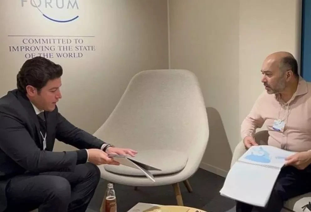 Cautiva Nuevo Léon en Davos, directivos la apuntan como la mejor zona para invertir en México Samuel García.