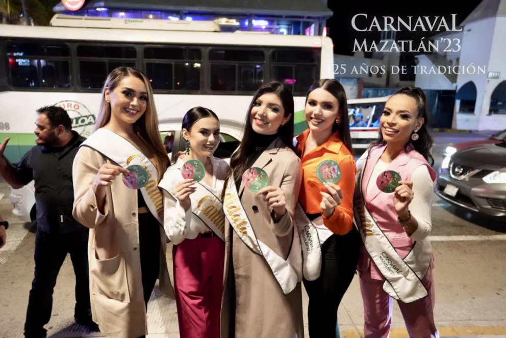 Ellas son las candidatas a Reinas del Carnaval Internacional de Mazatlán 2023