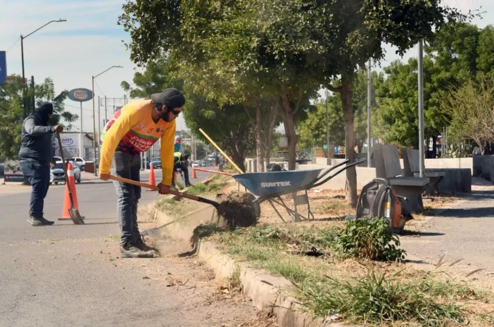 Le dan una manita de gato al Parque Lineal en Culiacán, Sinaloa.