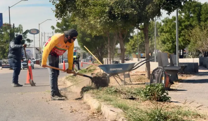 Le dan una manita de gato al Parque Lineal en Culiacán, Sinaloa.