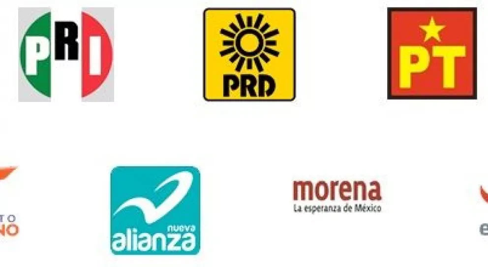 Los partidos políticos dentro de México.