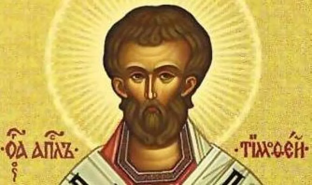Santoral hoy  26 de enero;  la Iglesia Católica rinde homenaje a San Timoteo.