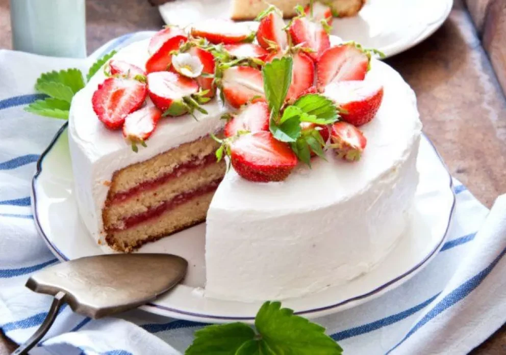 Delicioso pastel de Fresas para enamorar