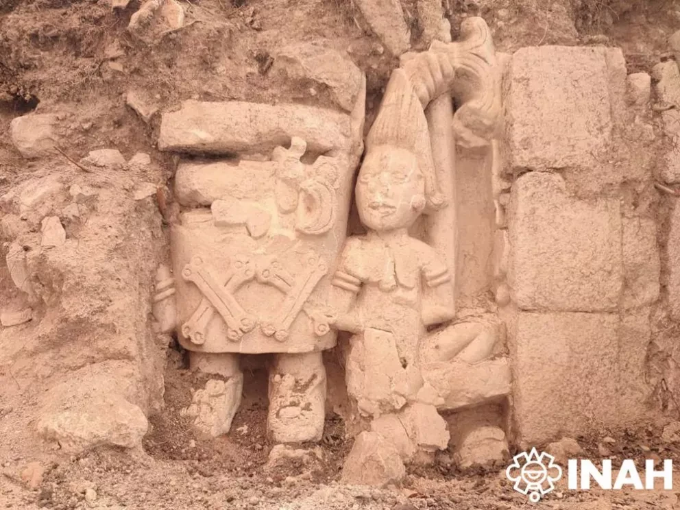 Descubrieron la representación de un cautivo en la Acrópolis de Ek’ Balam, en Yucatán.