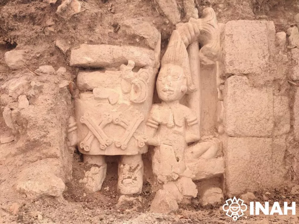 Descubrieron la representación de un cautivo en la Acrópolis de Ek’ Balam, en Yucatán.