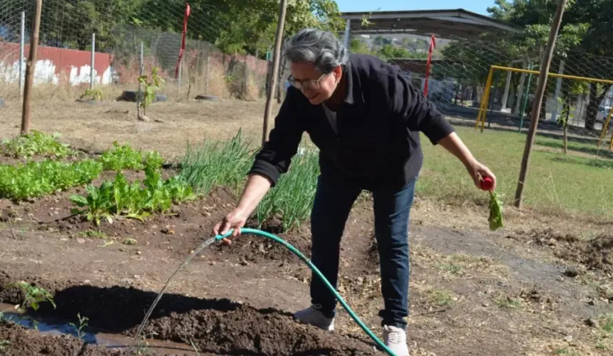 Los vecinos de San Benito expresan que, en un futuro, desean no solo sembrar hortalizas o verduras, sino también plantas medicinales. Fotos Juan Madrigal