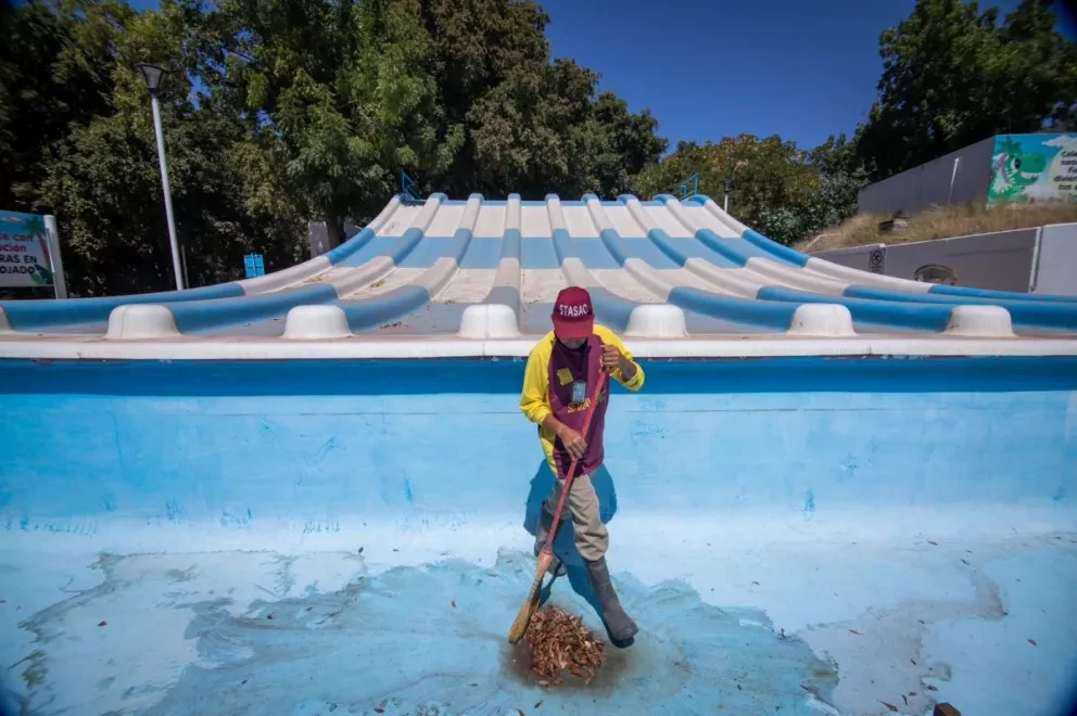 Le están dando una chainada al Parque Culiacán para que este al 100 para Semana Santa