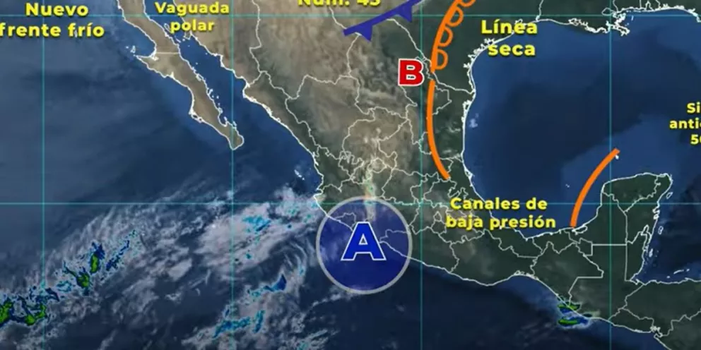 Clima en México 24 de marzo Se pronostican vientos fuertes con tolvaneras en entidades del noroeste, norte y noreste de México.