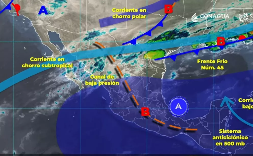 Clima México 28 de marzo. Siguen las lluvias para Coahuila, Nuevo León y Tamaulipas