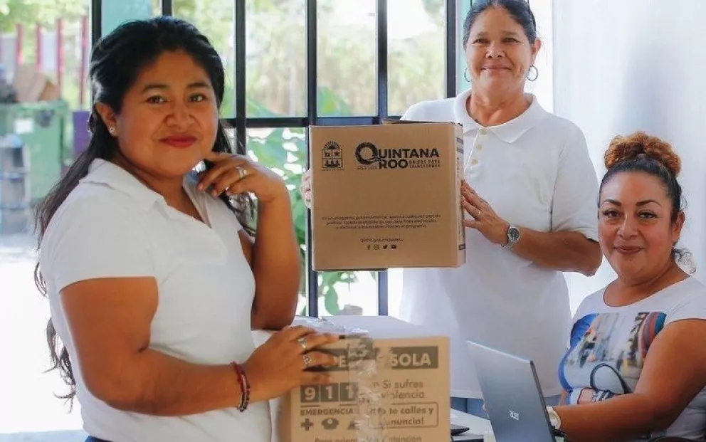 Mujer es Vida Quinta Roo, ya pueden recoger su tarjeta de apoyo alimentario.